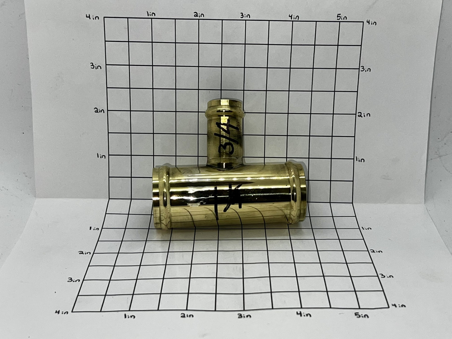 Hose Tee 1-1/4" With 3/4" Stem