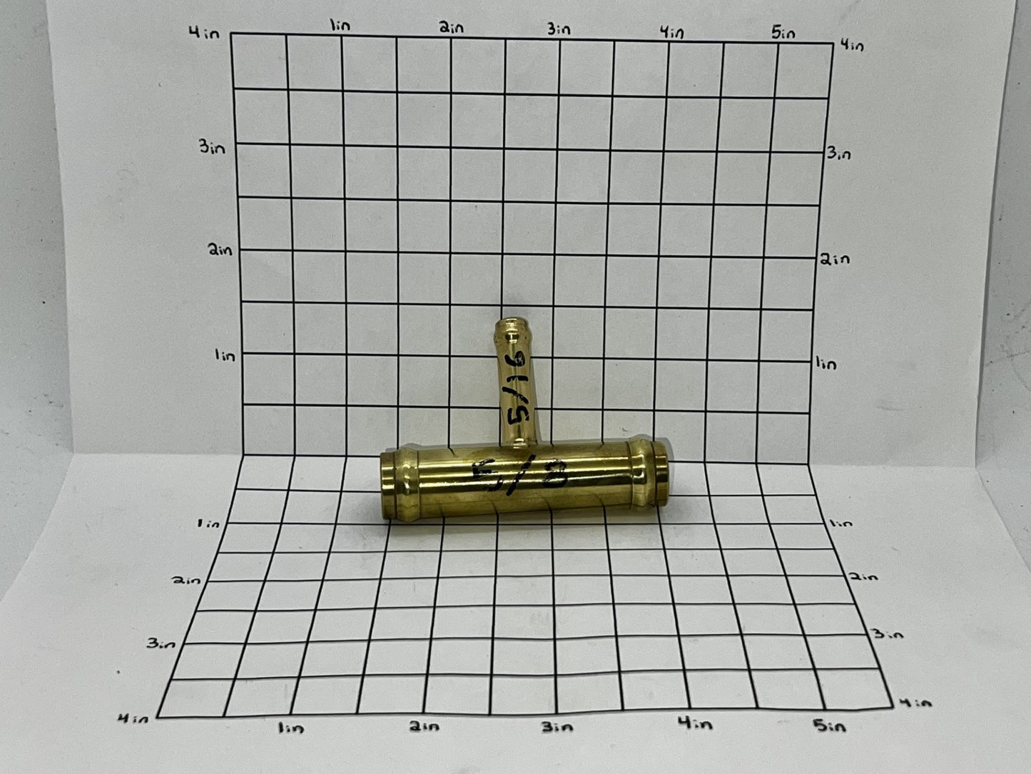Hose Tee 5/8" With 5/16" Stem