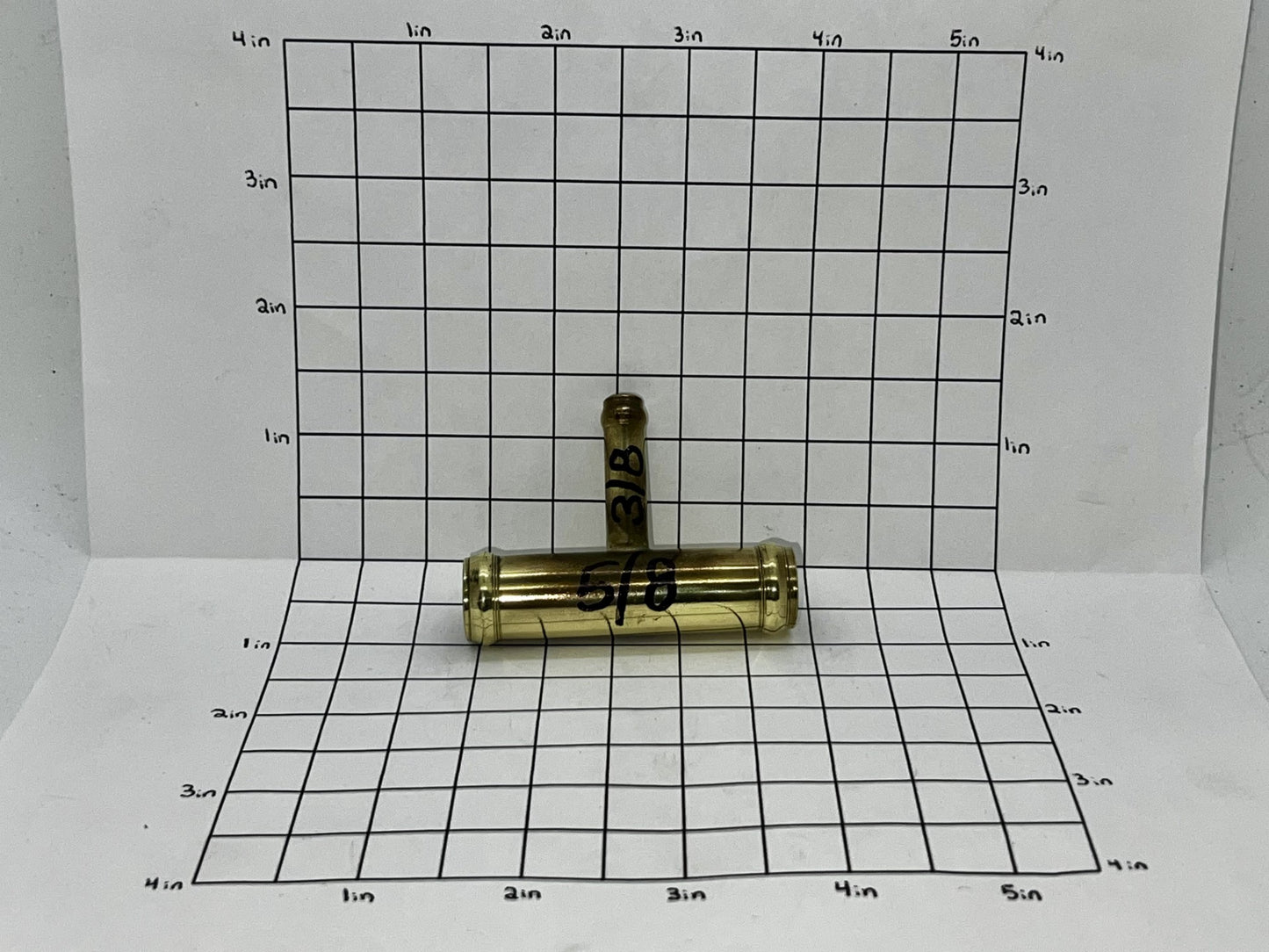Hose Tee 5/8" With 3/8" Stem