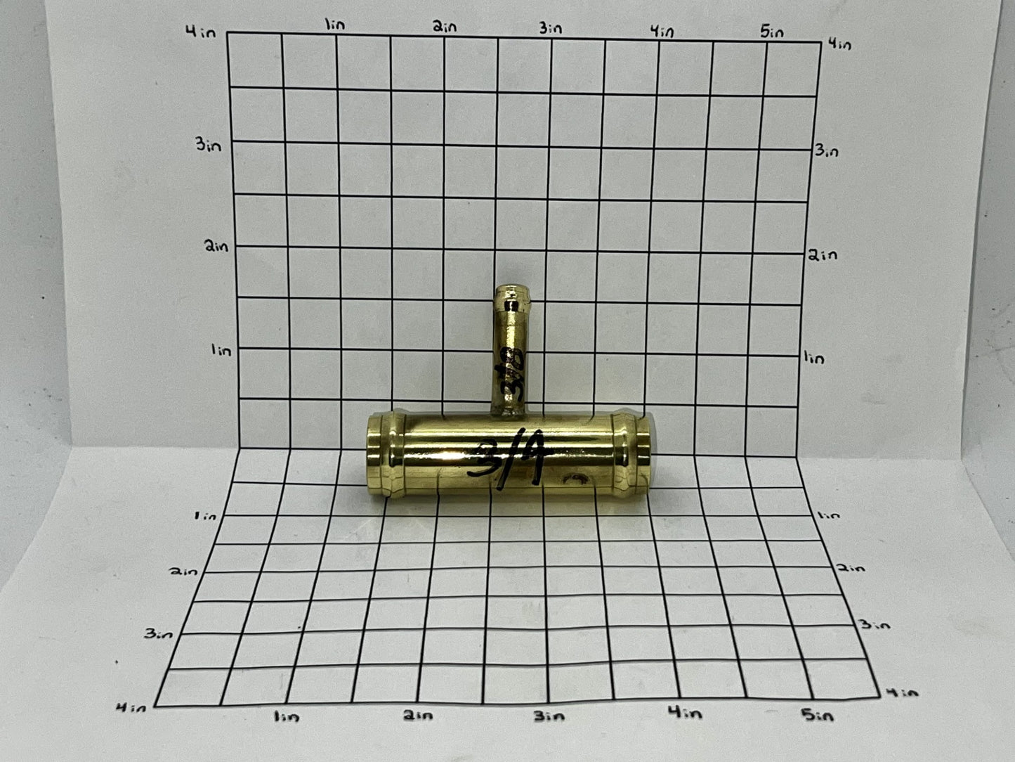 Hose Tee 3/4" With 3/8" Stem