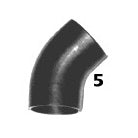 5) 45° rubber elbow, 3.5" i.d. .25" wall thickness. Ducting - V8 Swaps by JTR Stealth