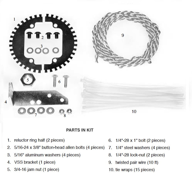 Differential Mounted 40Tooth Reluctor Ring Kit for S10 & 4L60E V8 4