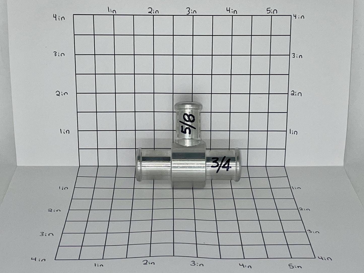 Tee 3/4" With 5/8" Stem