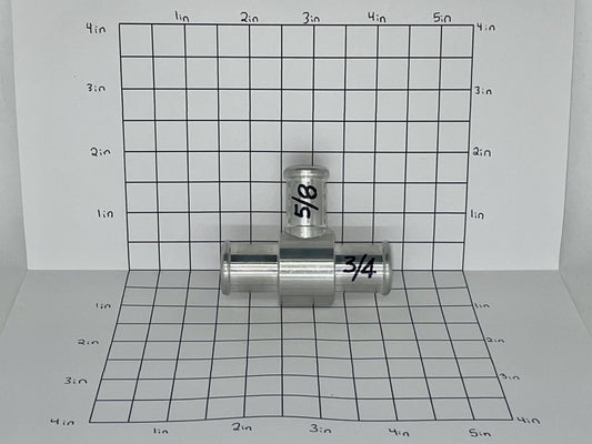 Tee 3/4" With 5/8" Stem