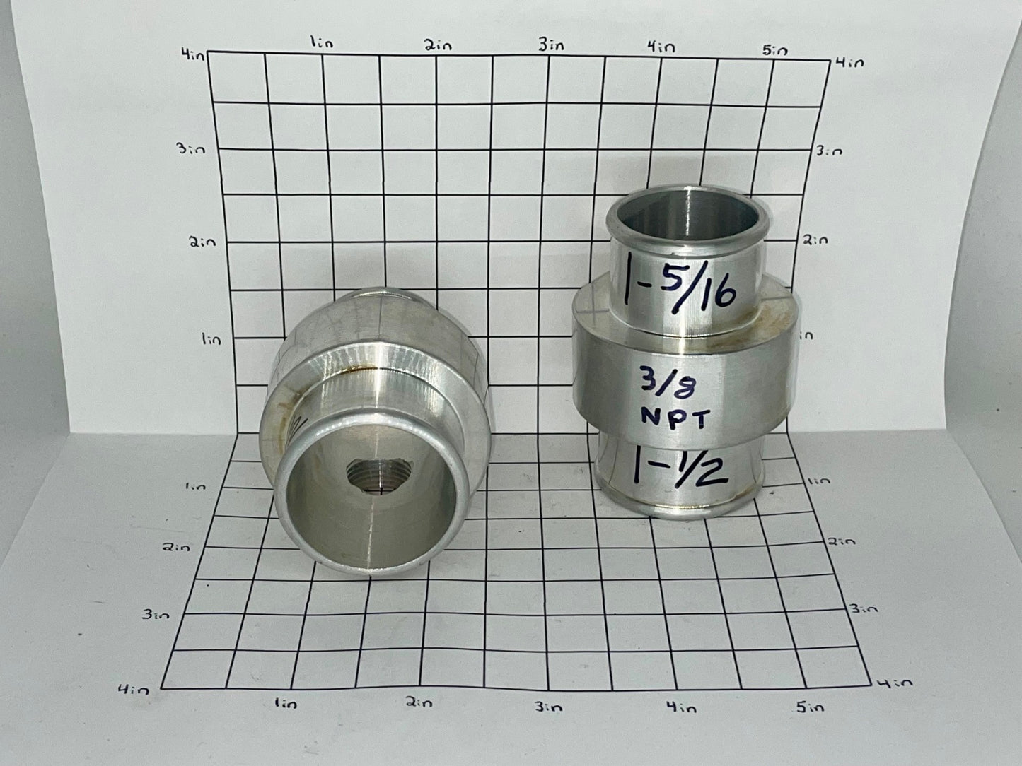 Transitional Hose Tee 1-5/16" X 1-1/2" With 3/8" NPT Threaded Hole