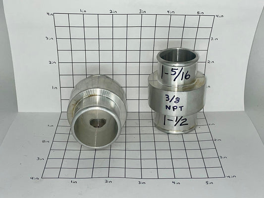 Transitional Hose Tee 1-5/16" X 1-1/2" With 3/8" NPT Threaded Hole