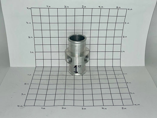 Tee 1" With 1/8" NPT (2) Threaded Holes