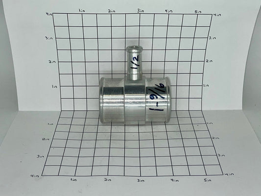 Tee 1-9/16" With 1/2" Stem