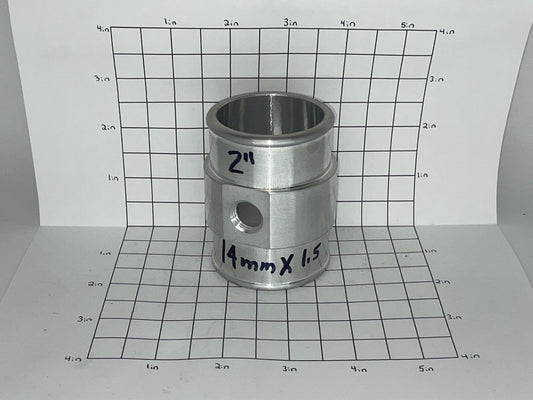 Tee 2" With 14mm NPT Threaded Hole