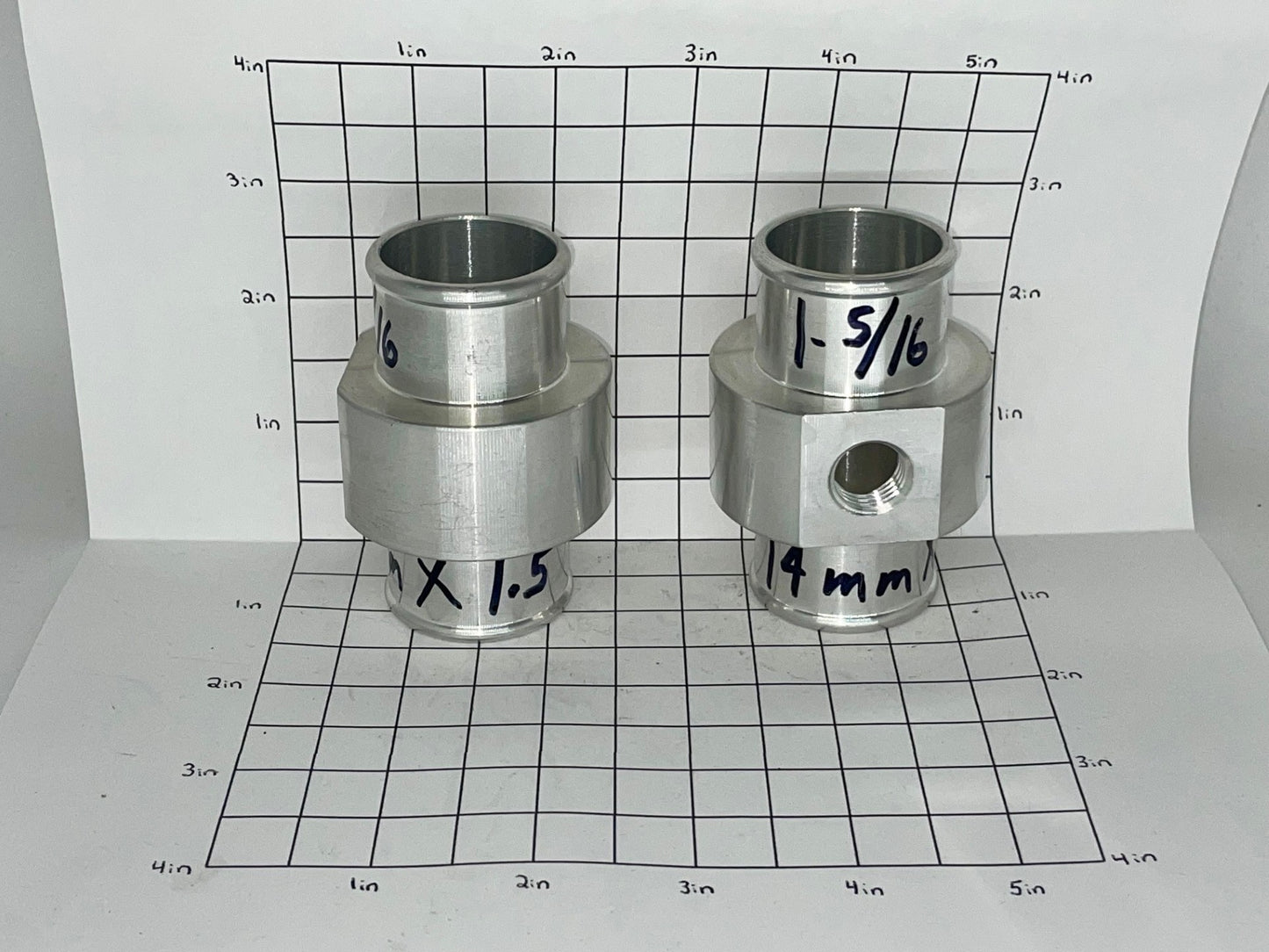 Tee 1-5/16" With 14mm NPT Threaded Hole