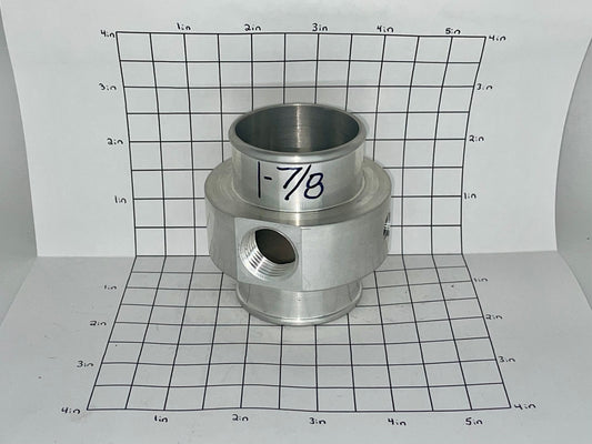 Tee 1-7/8" With 1/2" NPT And 1/8" NPT Threaded Holes