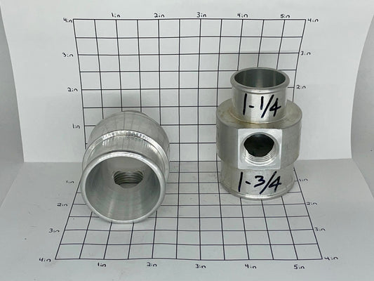 Transitional Hose Tee 1-1/4" X 1-3/4" With 1/2" NPT Threaded Holes