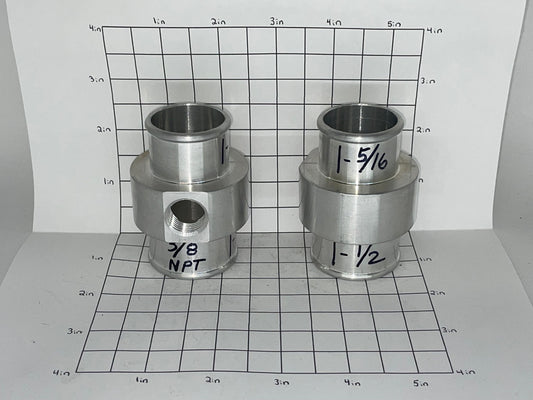 Transitional Hose Tee 1-5/16" X 1-1/2" With 3/8" NPT Threaded Hole