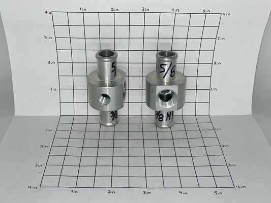 Tee 5/8" With 3/8" And 1/8" NPT Threaded Holes