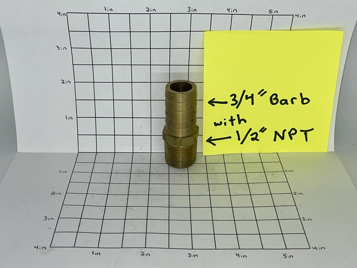 Transitional Hose Tee 1-1/2" X 1-3/4" With 1/2" NPT And 1/8" NPT Threaded Holes