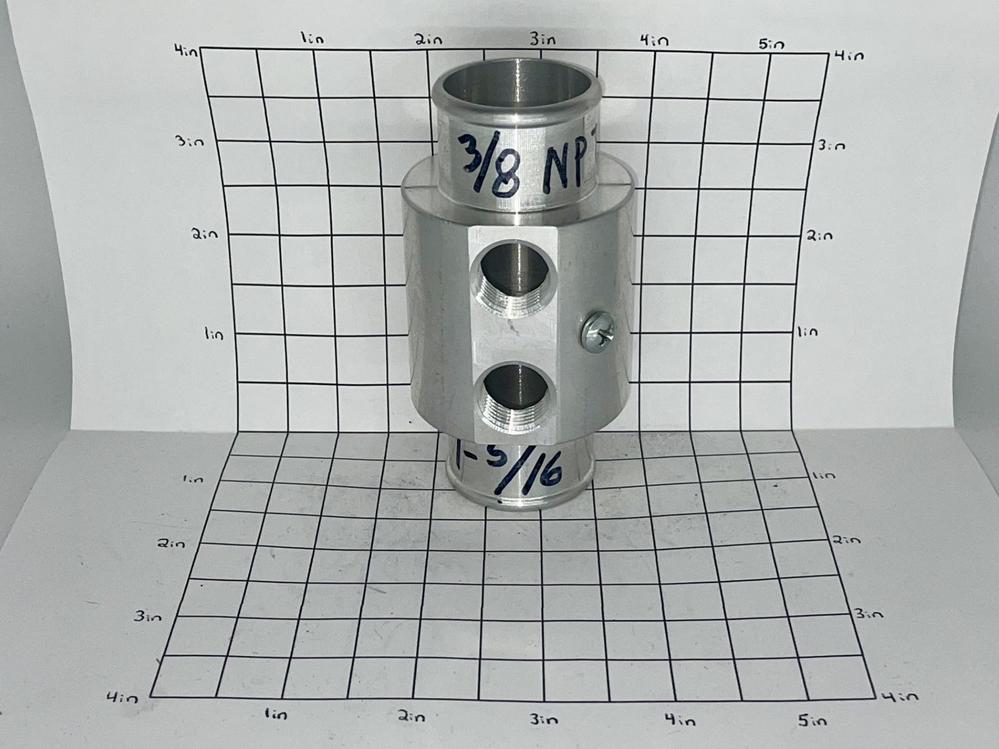 Tee 1-5/16" With 3/8" NPT (2) Threaded Holes With GRND