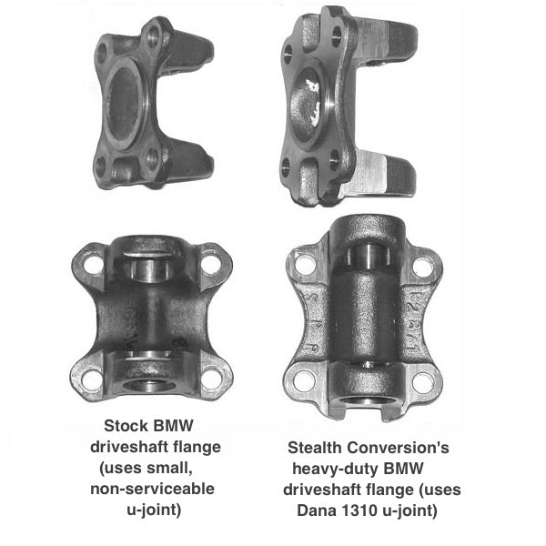 Heavy-duty driveshaft flange for BMW V8 engine swaps Flange - V8 Swaps by JTR Stealth