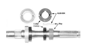 Collar Clamp and keyway #4L60-004 for 4L60-E Swaps using driven gear for cable speedometer Speed Sensor - V8 Swaps by JTR Stealth