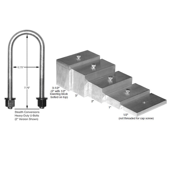Lowering Block Alignment Kit Driveshaft Alignment - V8 Swaps by JTR Stealth