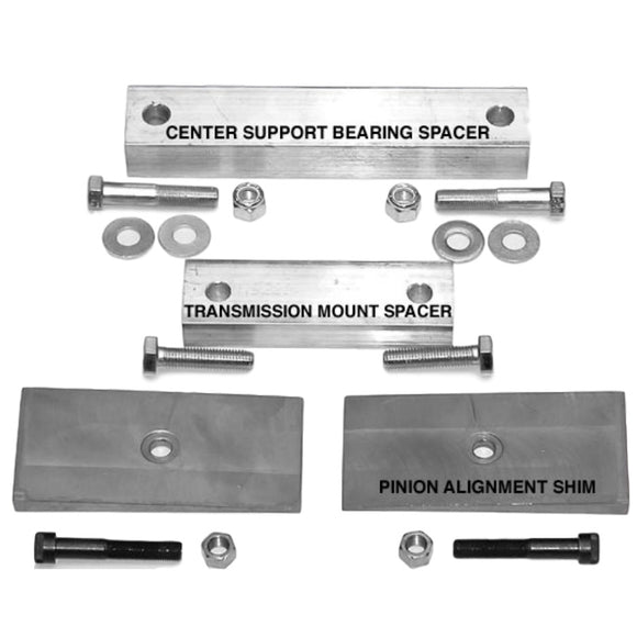 S10 2WD Extended Cab Driveshaft Alignment Kit for 4-cylinder, 6-cylinder, and V8 Driveshaft Alignment - V8 Swaps by JTR Stealth
