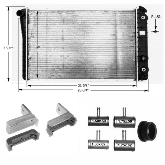 S10 V8 Radiator/Cooling Package Cooling Kit - V8 Swaps by JTR Stealth
