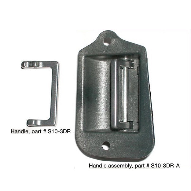 Aluminum third-door handle for 1996–2003 Chevy S10 & GMC Sonoma Handle - V8 Swaps by JTR Stealth